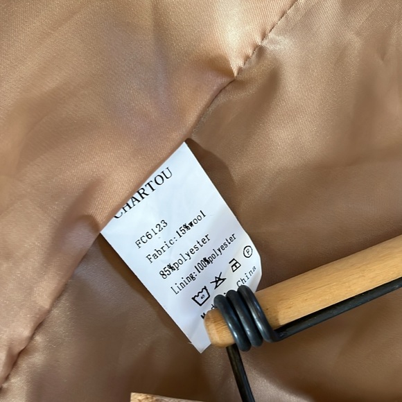 Wonderful Retro Plaid Wool-Blend Coat Size Small - Picture 16 of 16